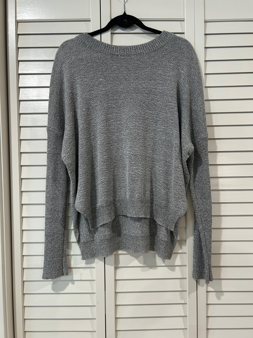 Lush Grey Knit Sweater Size L